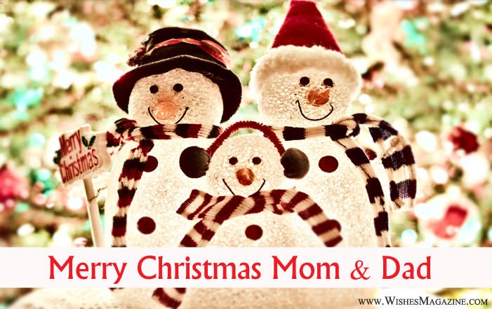 Merry Christmas wishes for mom and dad