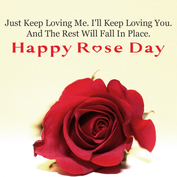 Rose Day Card With Romantic Message