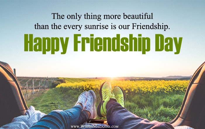 Friendship Day Card With Text Message.