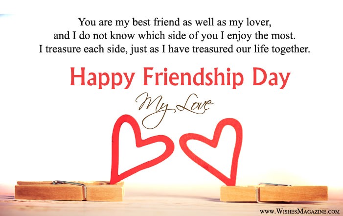 Romantic Friendship Day Card For Gf Bf