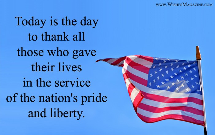 Memorial Day Thank You Messages Quotes Sms
