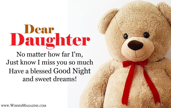 Good Night Wishes For Daughter