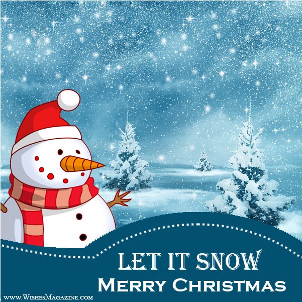 Merry Christmas greeting Cards Let It Snow Christmas Card Ideas