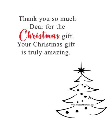 Christmas Gift Thank You Messages