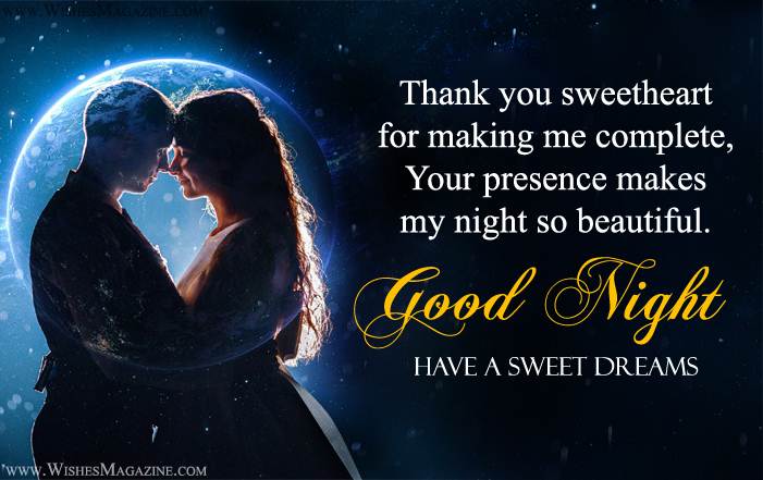 Good Night Messages For Husband Wife