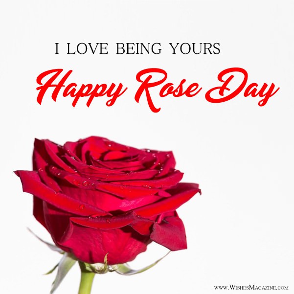New Happy Rose Day Greeting Card With Text