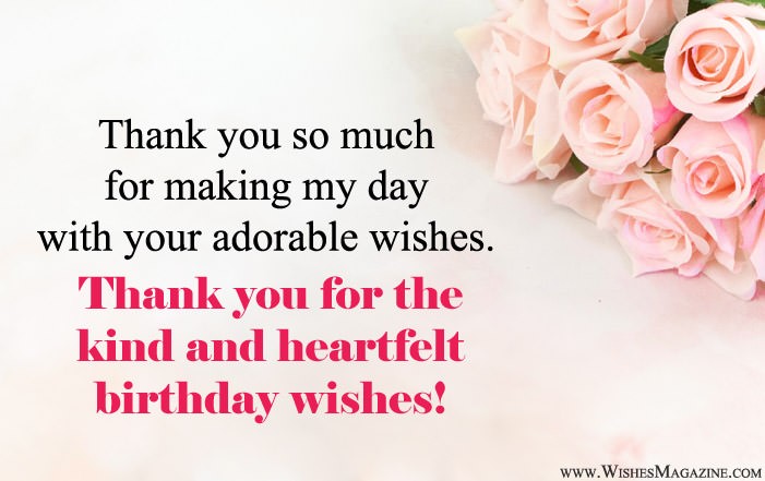 Thank you for the wishes