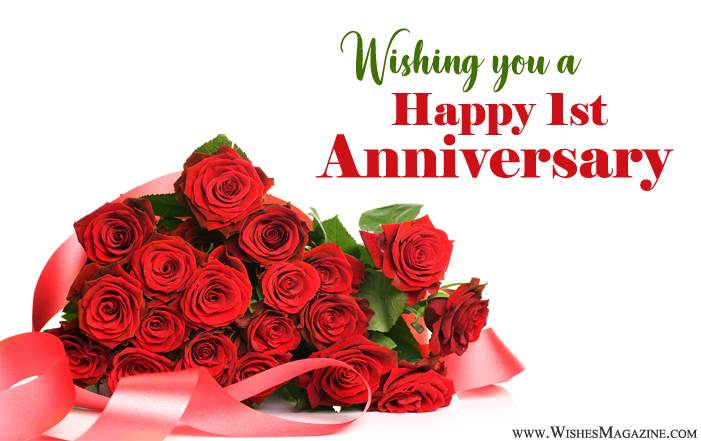 1st Anniversary Wishes, Messages and Quotes | Happy First Anniversary